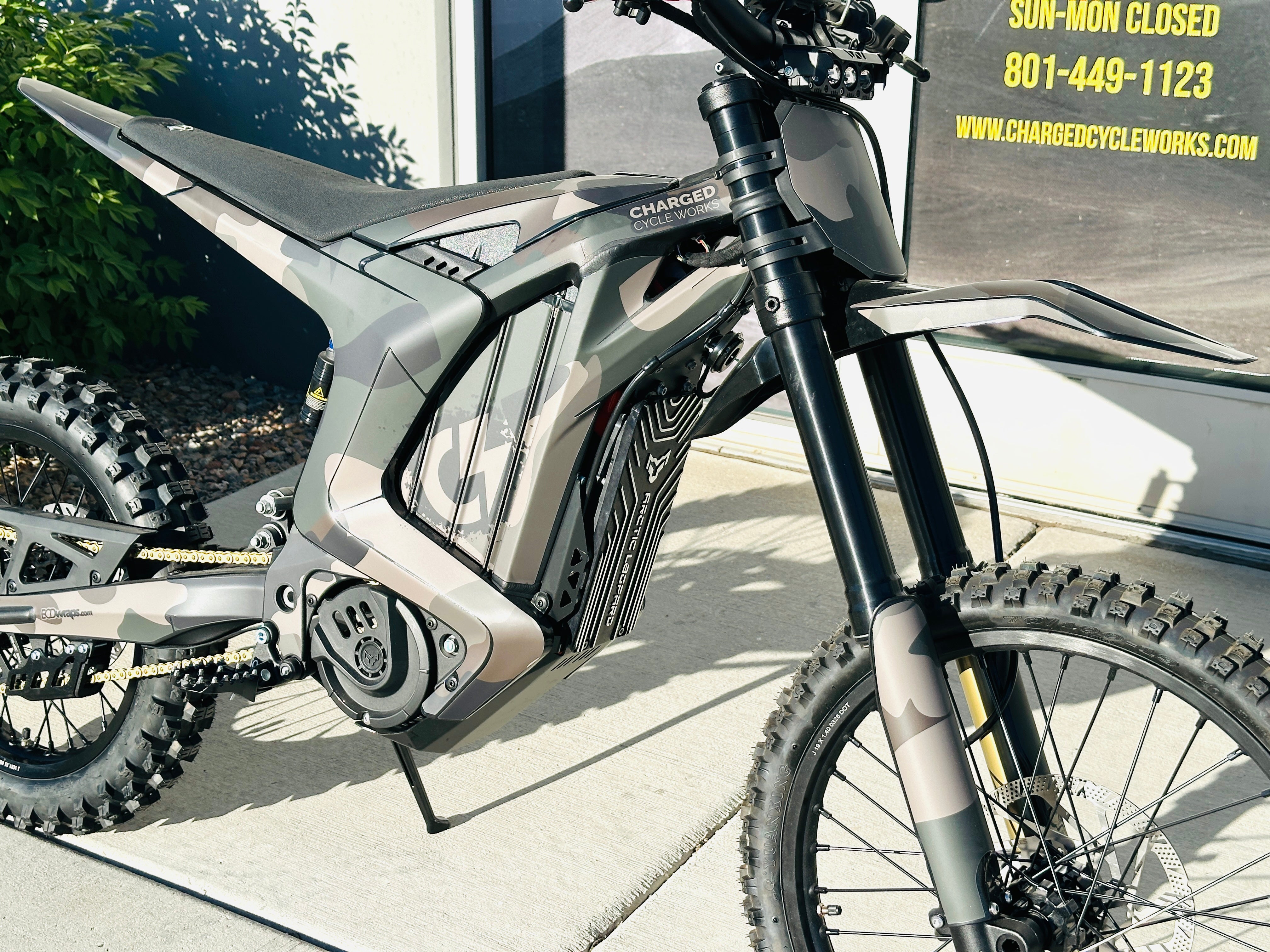 CCW Camo Edition Arctic Leopard XE Pro 72v Electric Hunt Bike