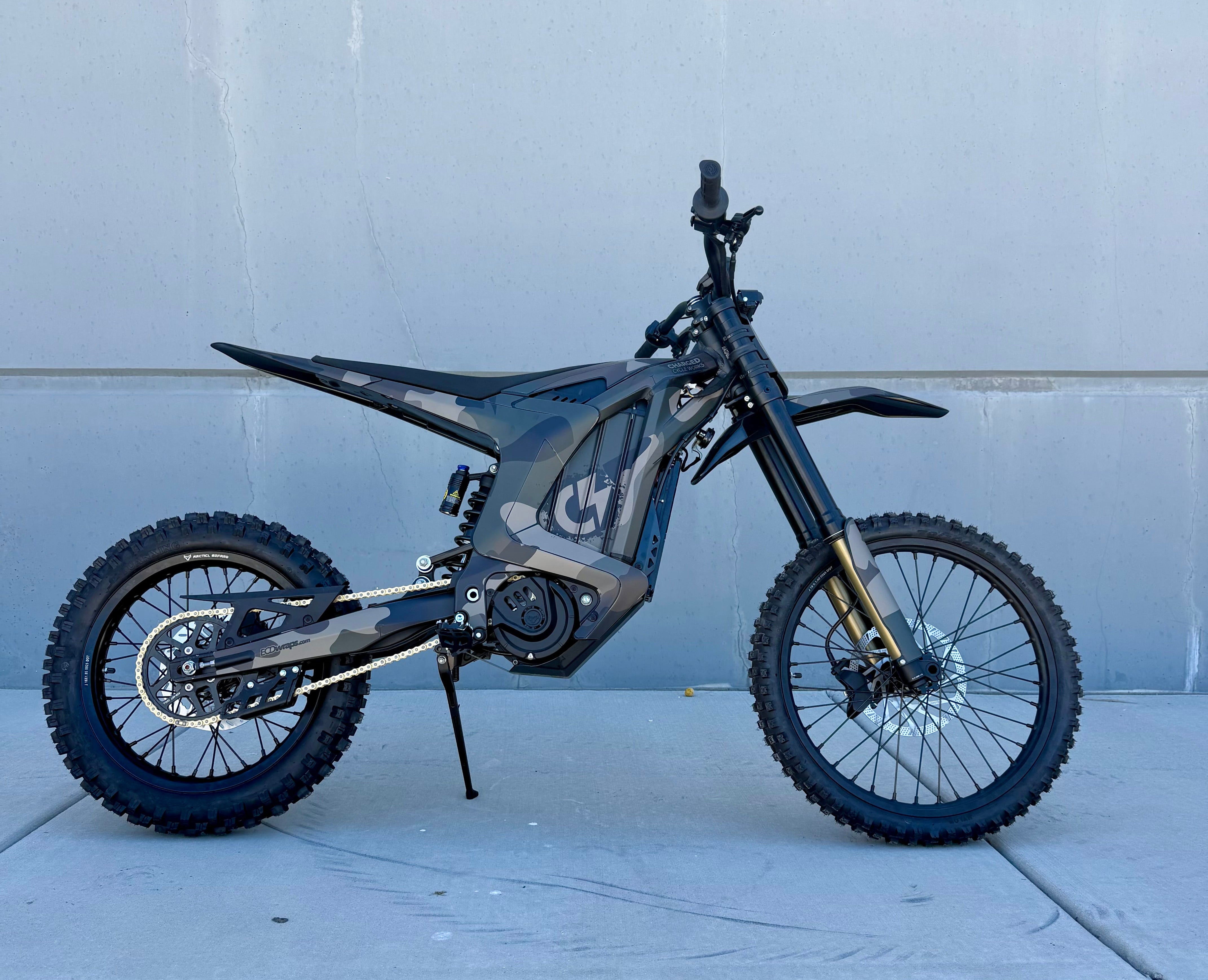 CCW Camo Edition Arctic Leopard XE Pro 72v Electric Hunt Bike