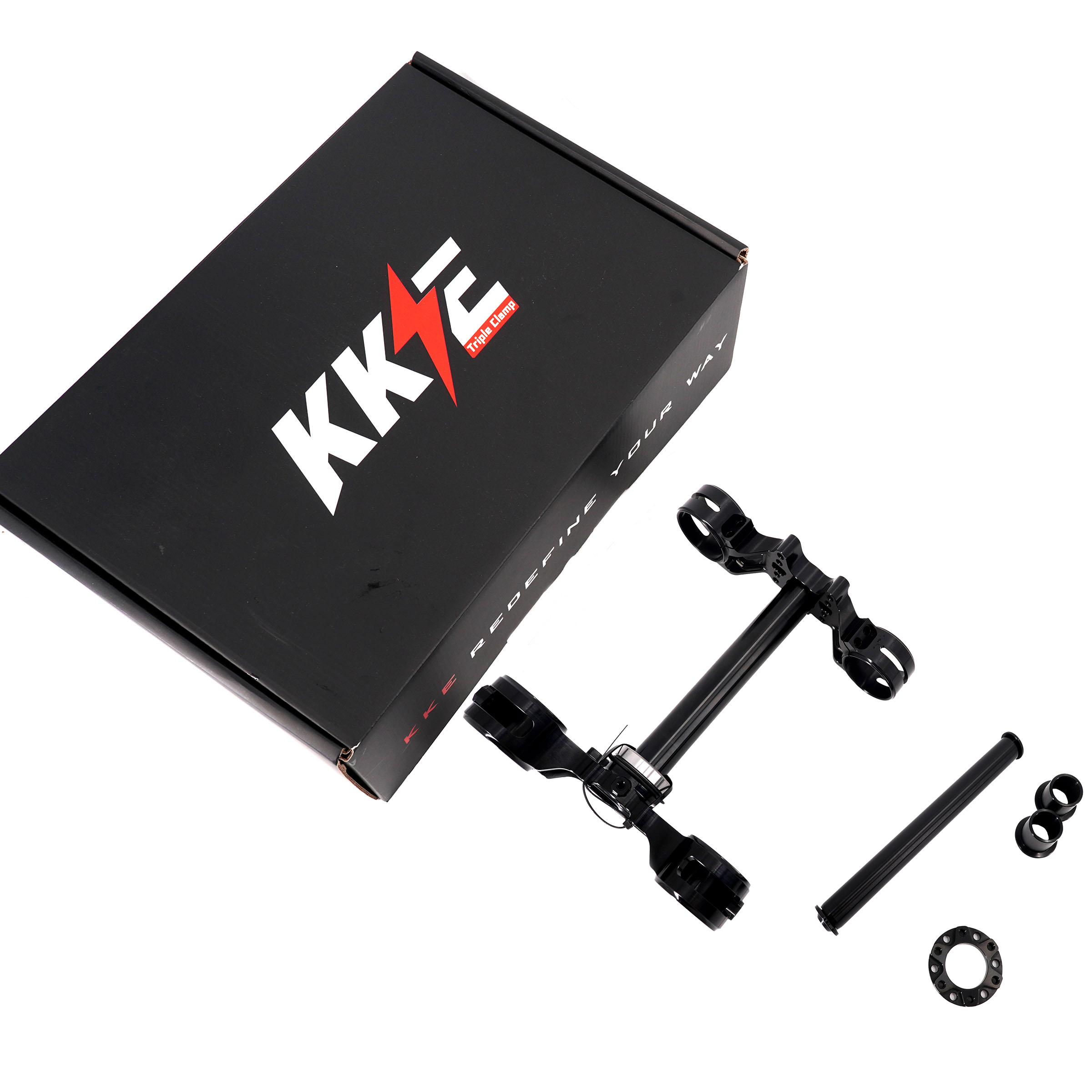 KKE Wide Drop Crown Triple Clamp Kit for Surron Light Bee 35mm Forks
