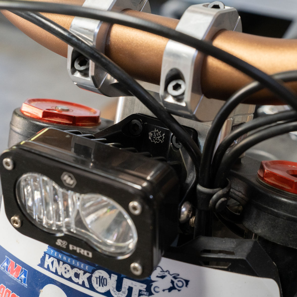 Prickly Baja Designs S2 Headlight Mount – Direct Mount Riser