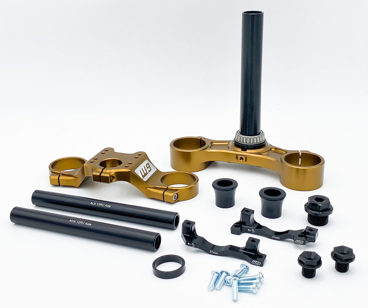Warp9 FastAce Drop Crown Triple Clamps – Surron / Talaria / E Ride Pro