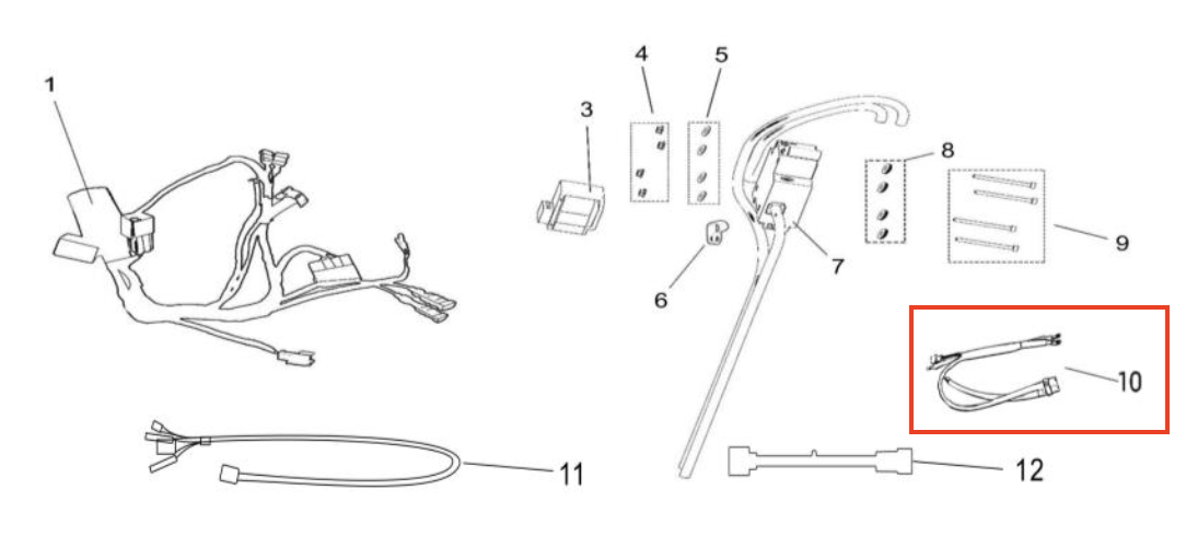Surron Light Bee - OEM battery power cables