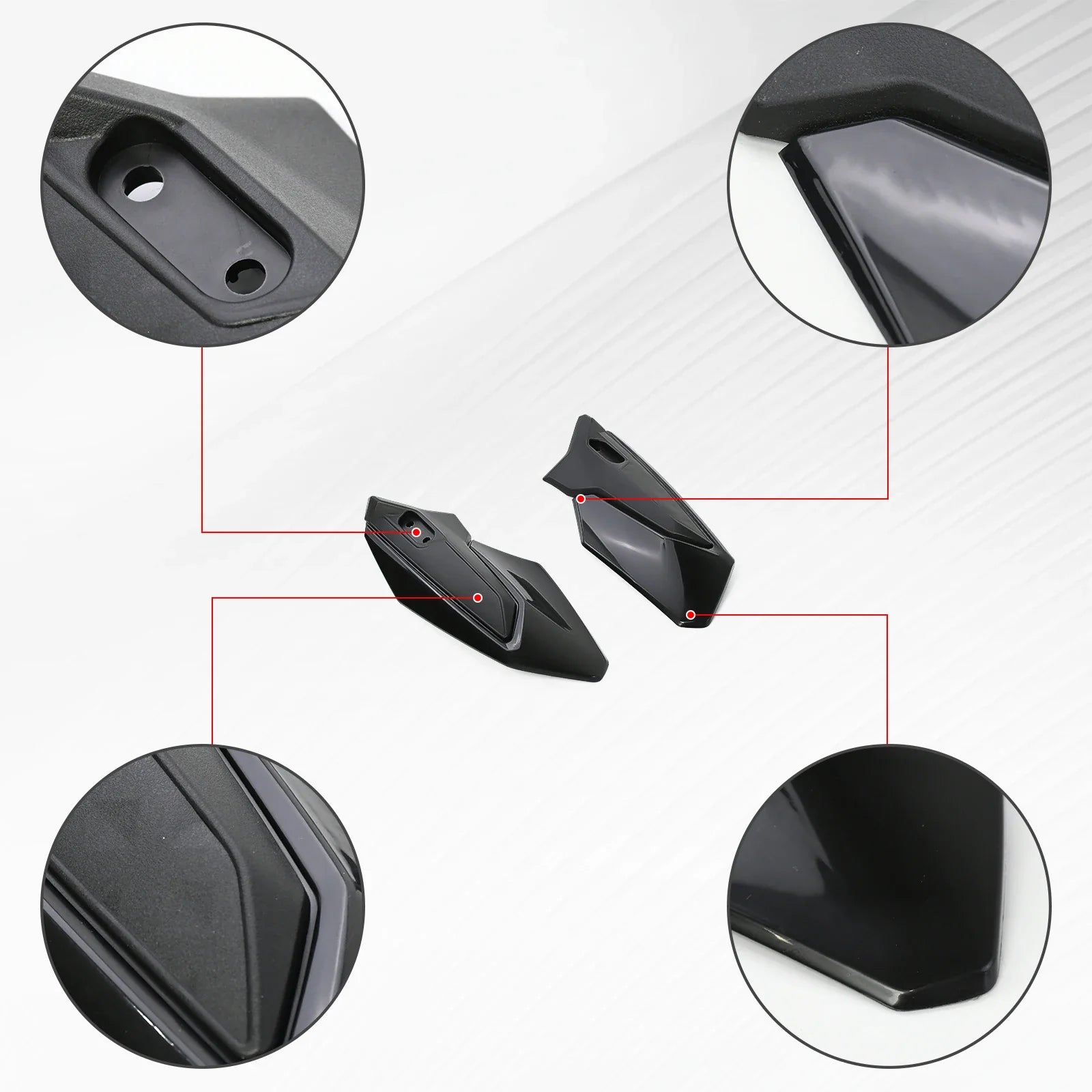 Surron Ultra Bee – Left and Right Hand Guard Windshield – Black | OEM