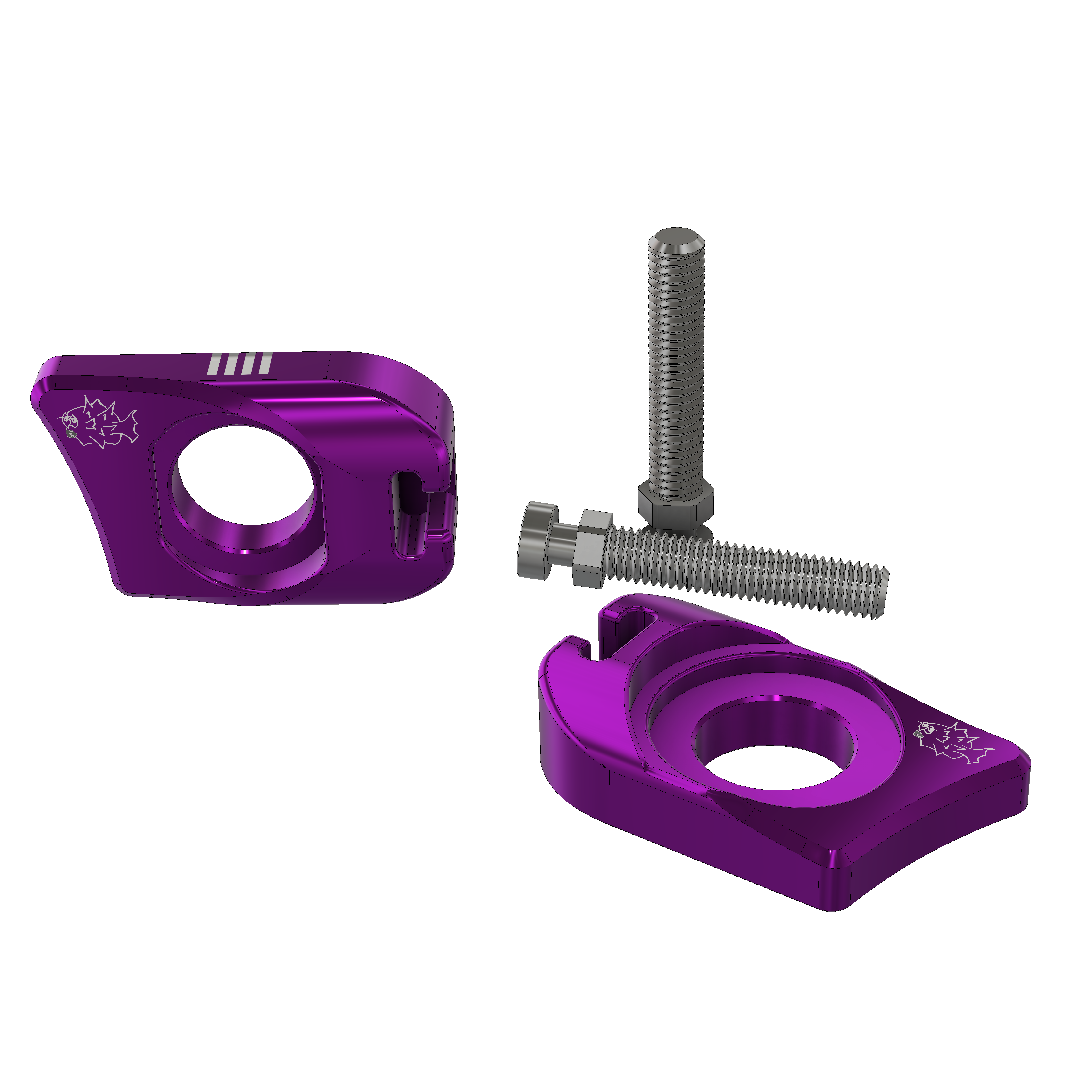 Prickly Axle Blocks for Ultra Bee