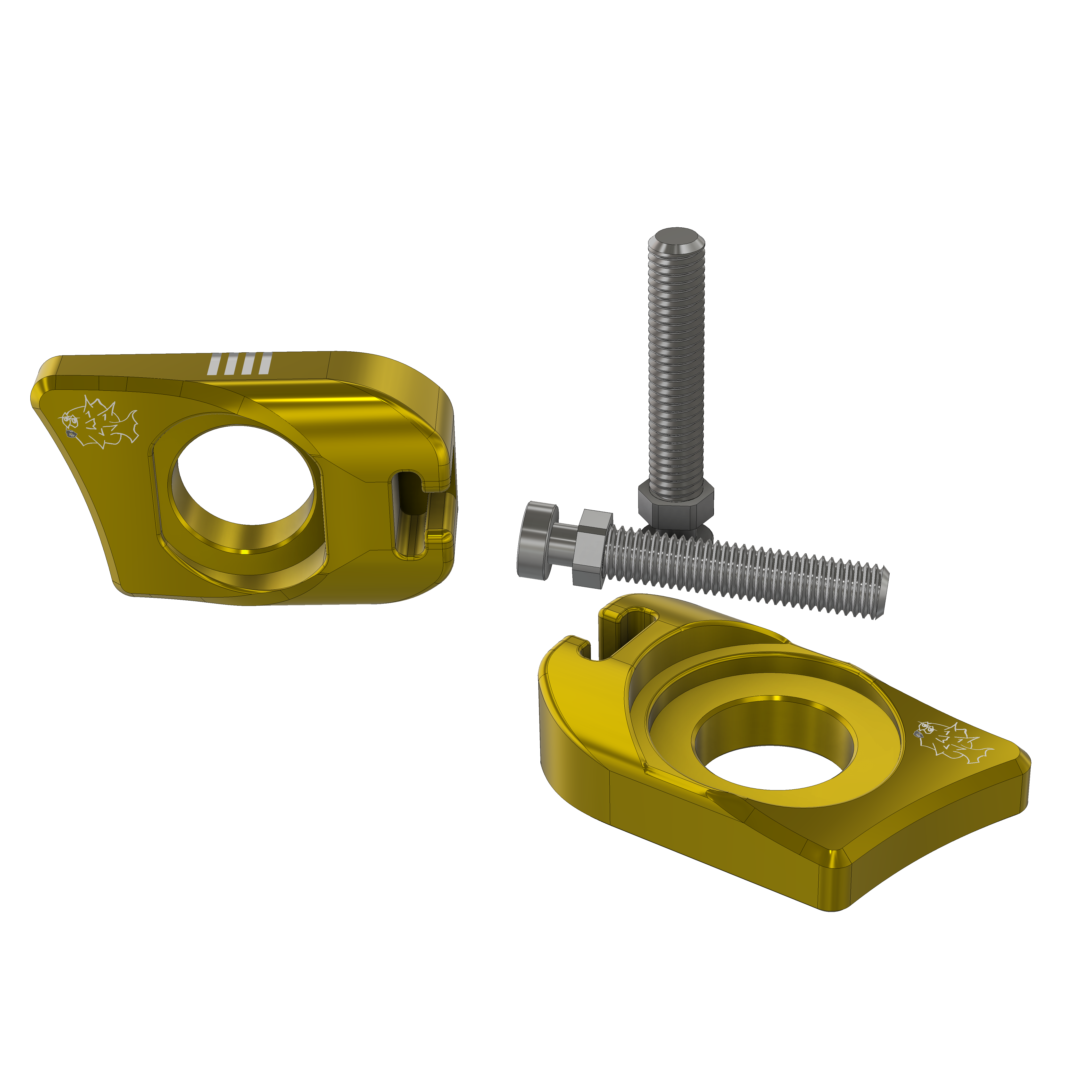 Prickly Axle Blocks for Ultra Bee