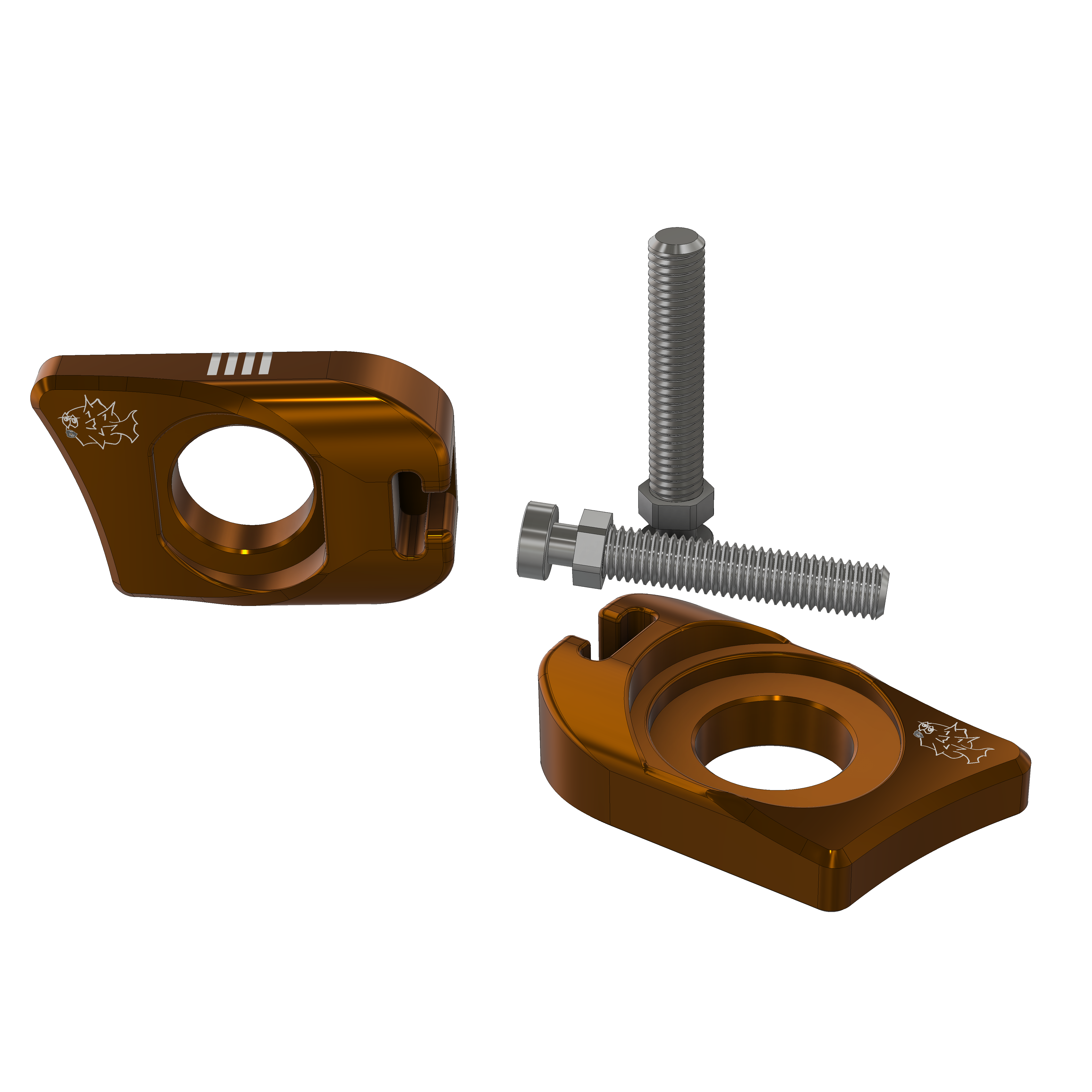 Prickly Axle Blocks for Ultra Bee