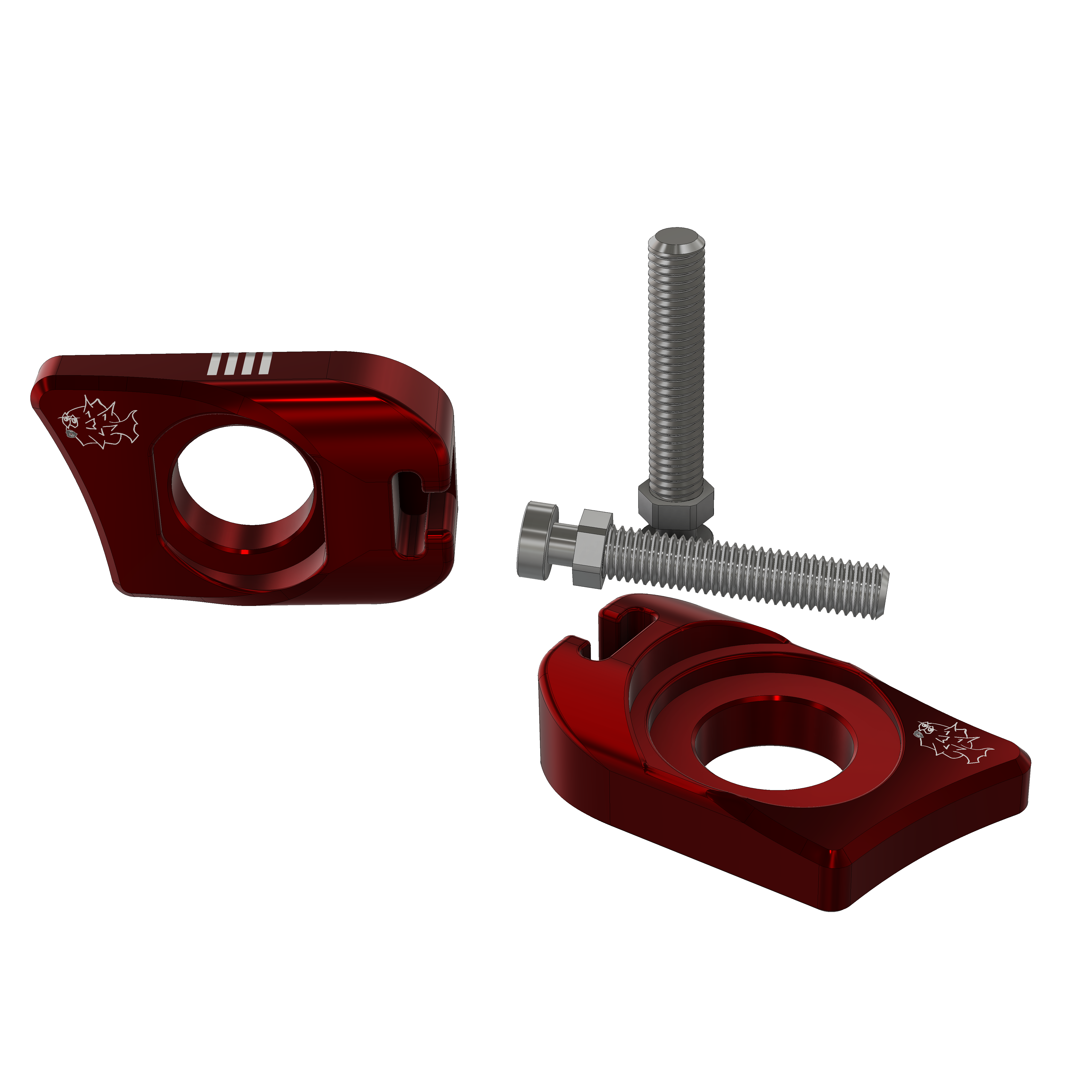 Prickly Axle Blocks for Ultra Bee