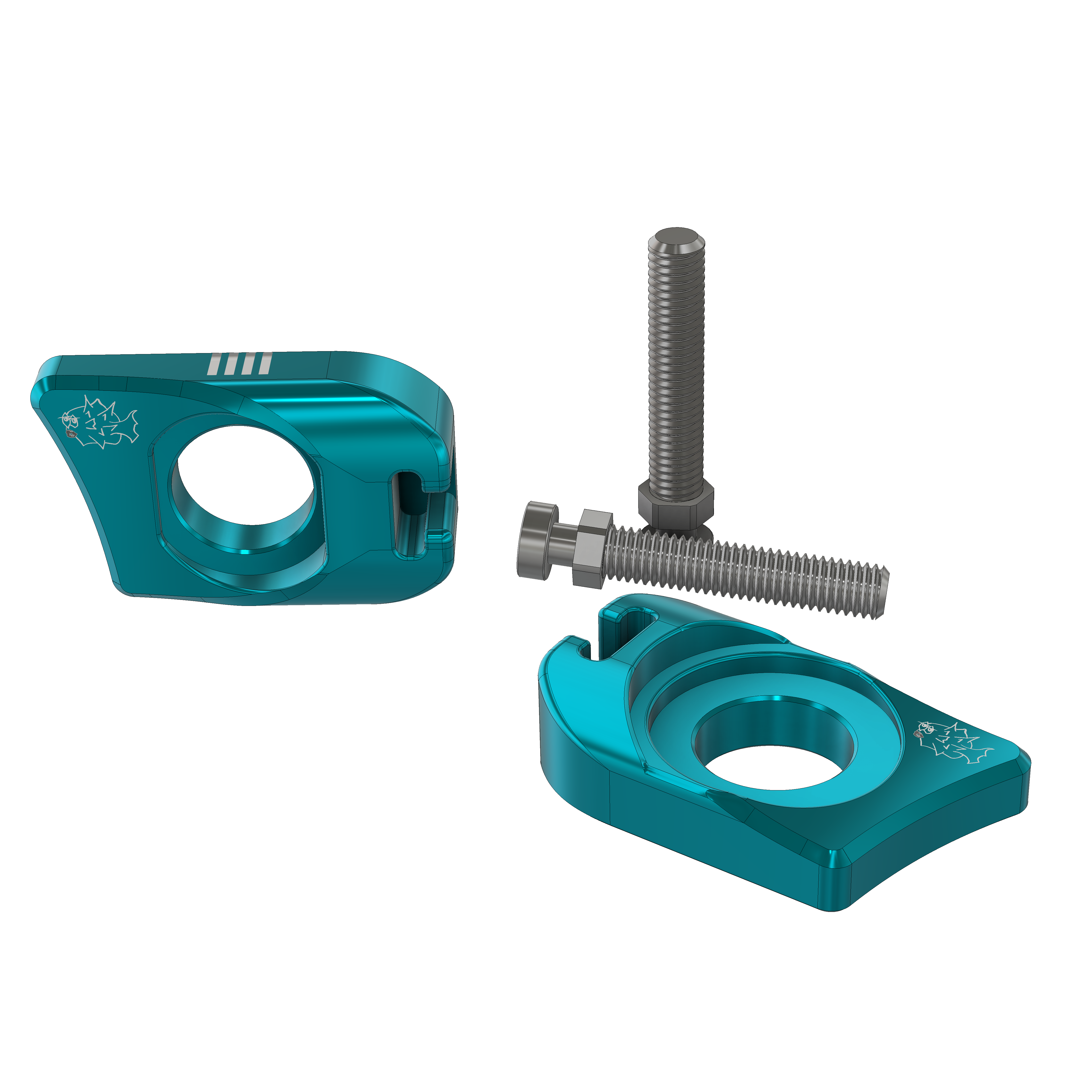 Prickly Axle Blocks for Ultra Bee