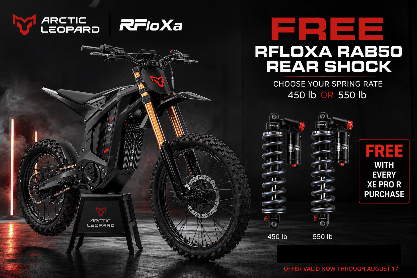 Arctic Leopard XE Pro R | 74V | 27kW Off-Road Electric Dirt Bike