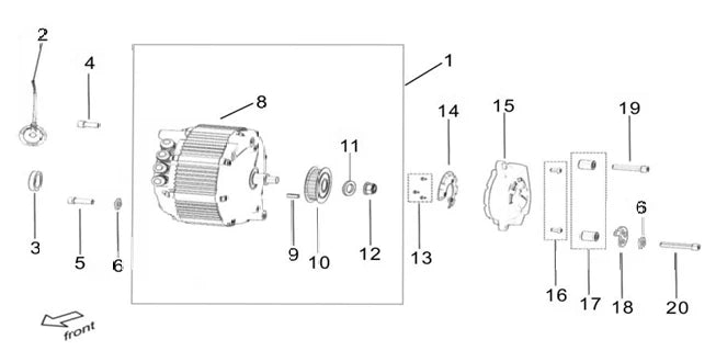 Surron Light Bee - Primary Drive Front Pulley