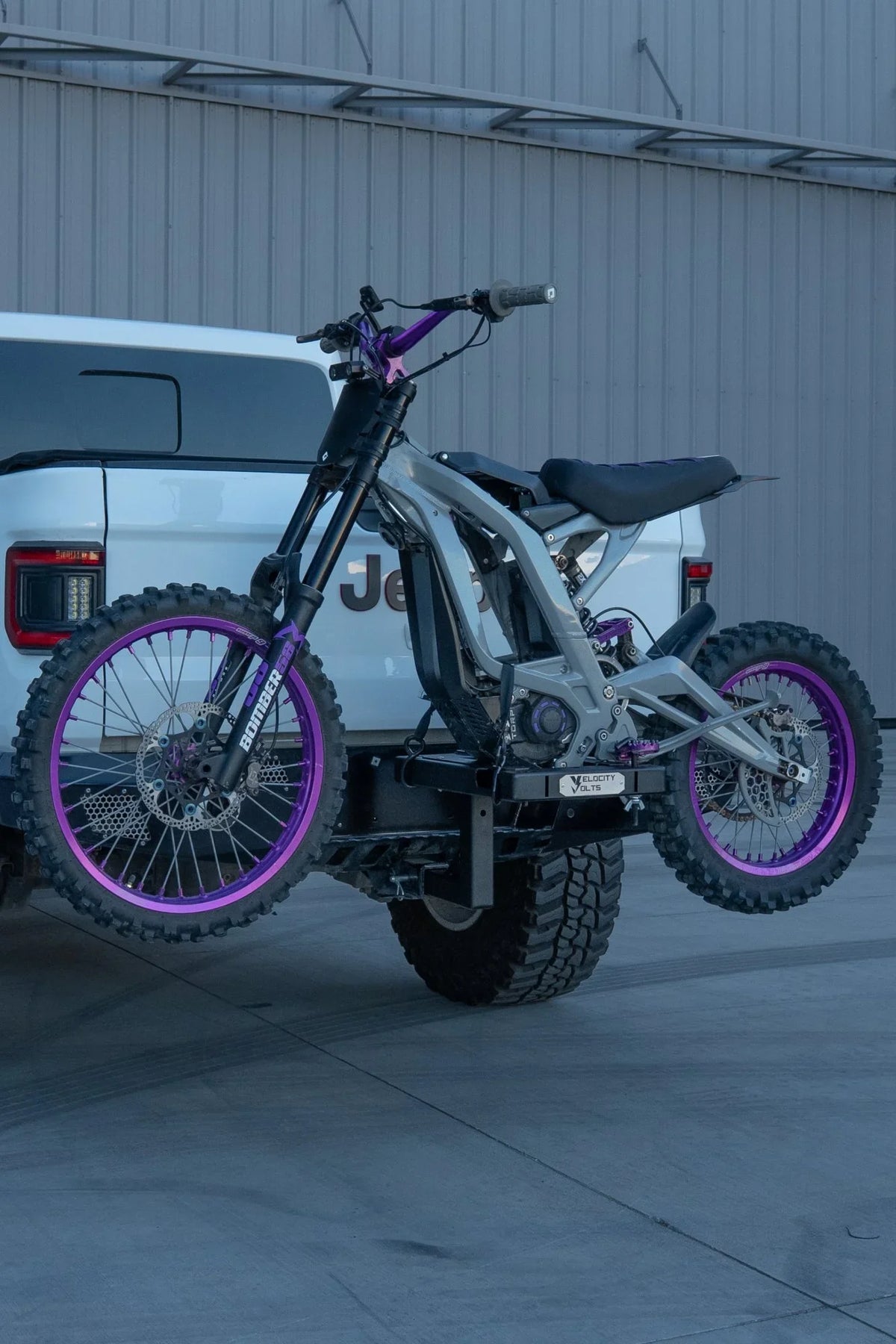 Charge Carrier – Electric Motorcycle Hitch Rack