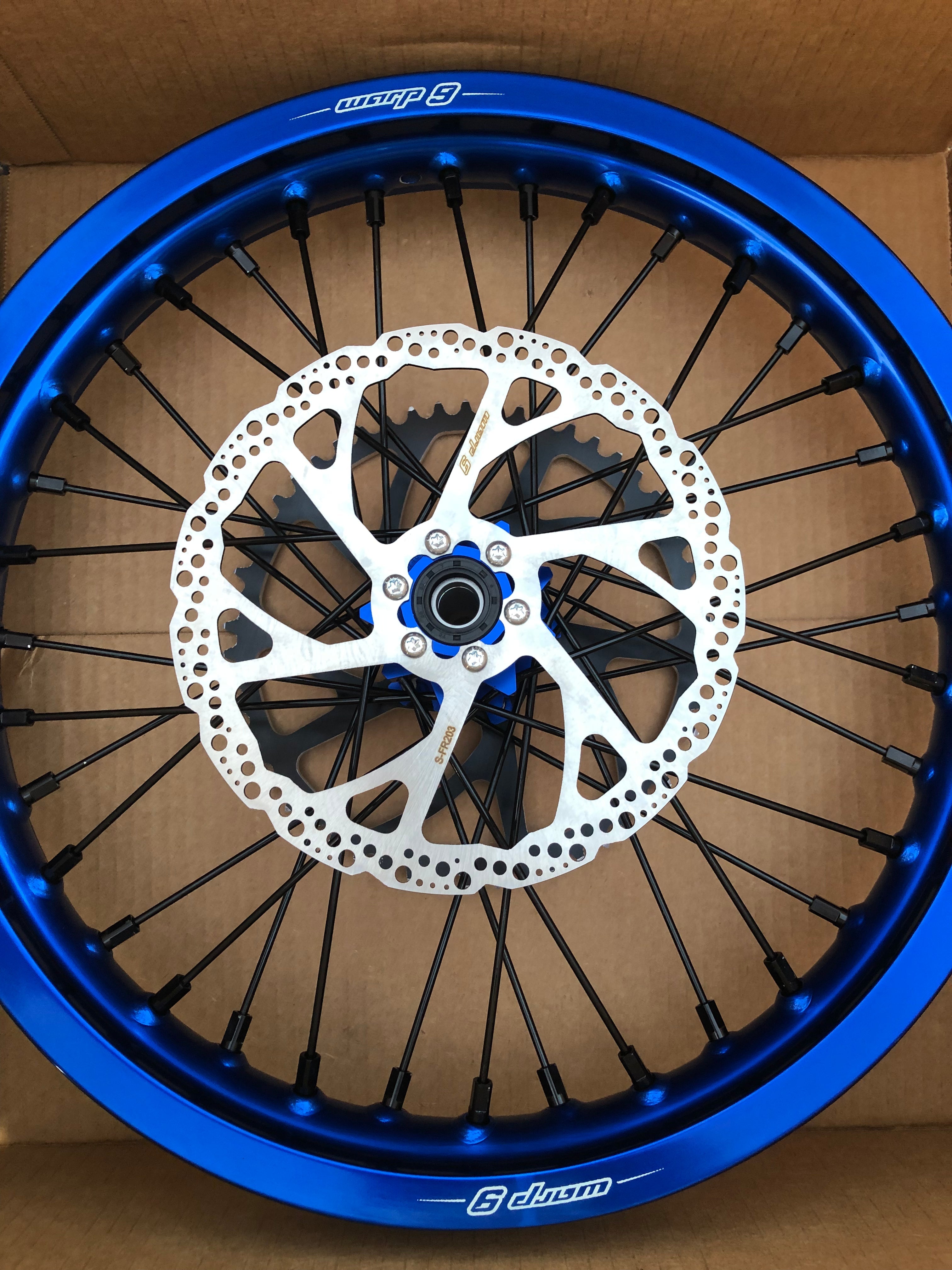16/19 Complete Wheel & Tire Combo for Surron Light Bee and E Ride ProSS - Warp 9