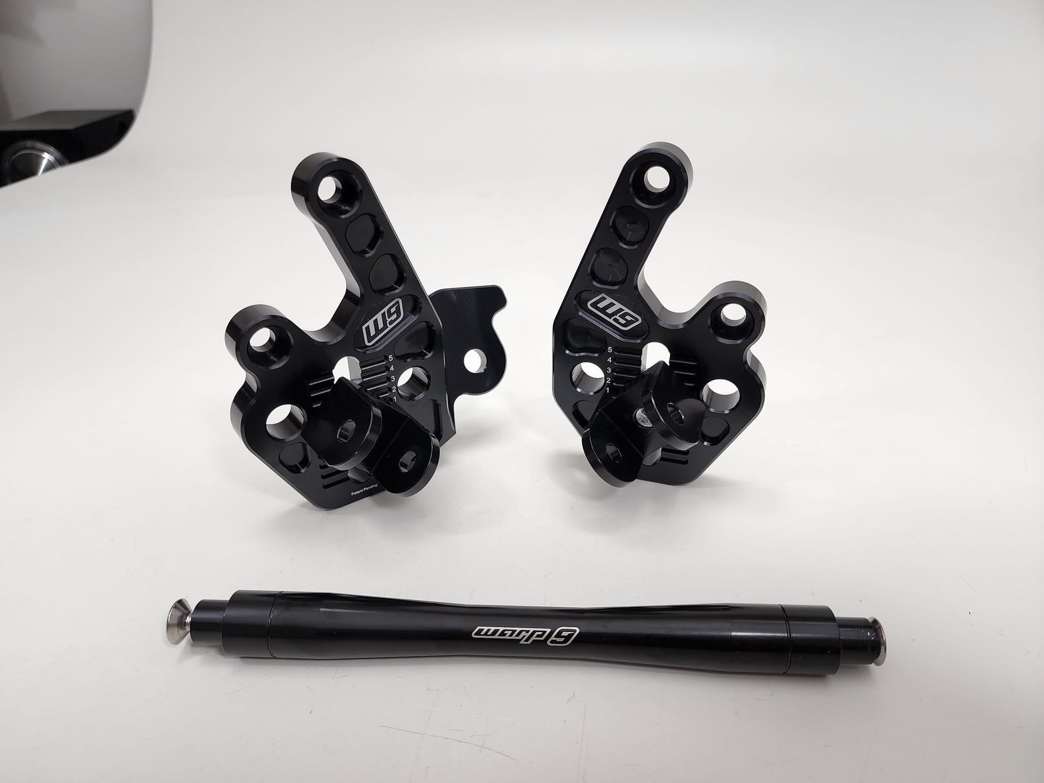 Warp9 Adjustable Footpeg Mounts for Surron Light Bee